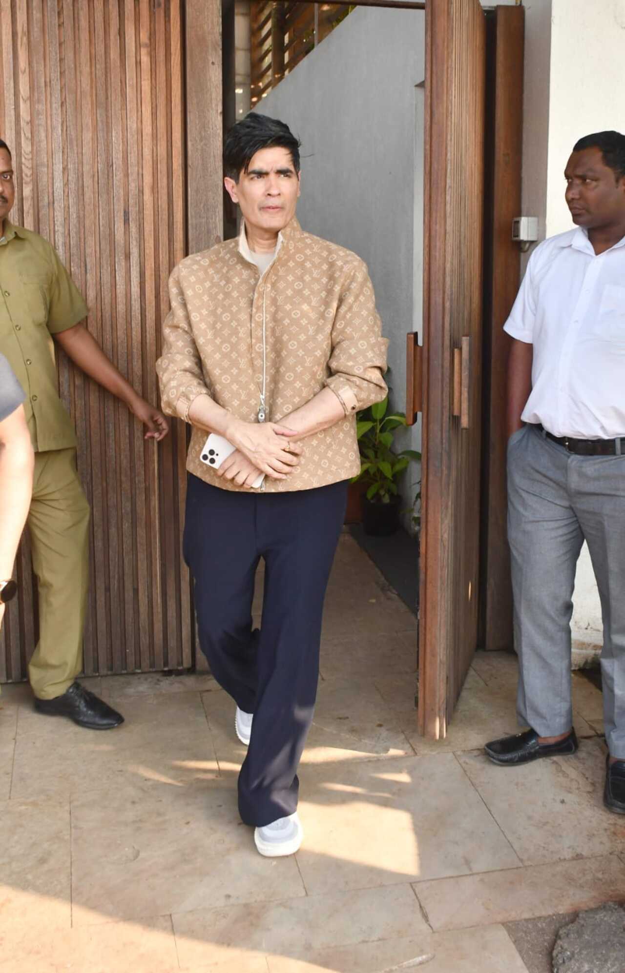 Fashion designer Manish Malhotra was spotted at Zoya Akhtar's Christmas party which she hosted at her residence in Mumbai